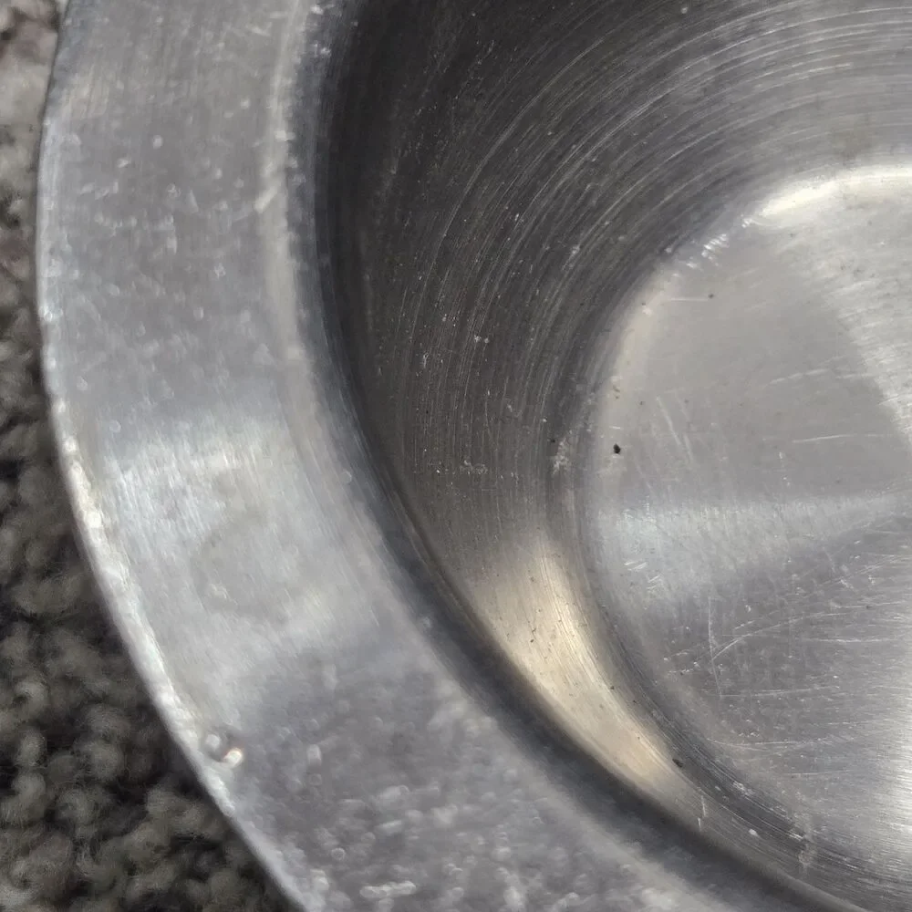 Vintage Vollrath Stainless Steel Ware - Dish w/ lid - 6835 scratches/dings